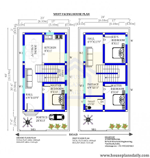 20x40 Vastu Shastra Home Plan West