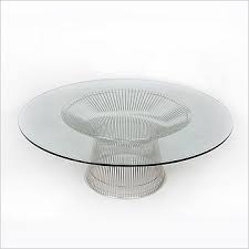 Wire Frame Round Coffee Table 42 Inch