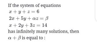 If The System Of Equations X Y Z