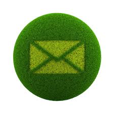 Premium Photo Grass Sphere Mail Icon