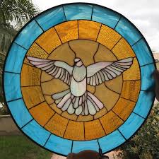 Graceful Dove Stained Glass Window