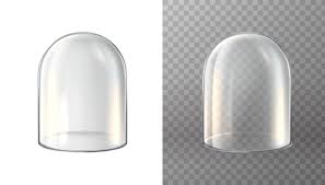 Glass Dome Realistic Vector Icon