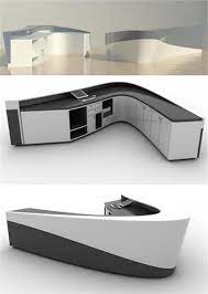 Marble Reception Furniture Desk Design