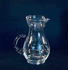 Heritage Etched Clear Crystal Pitcher