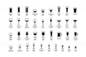 Drink Glasses With Titles Black And