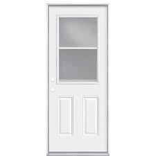 White Prehung Front Exterior Door