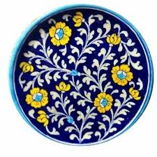 Blue Pottery Wall Plate Decor At Rs 680