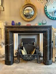 Black Marble Bolection Fireplace Mantel