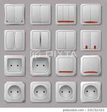 Electric Switch Icon Set