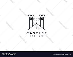 House Line Outline Logo Icon Vector Image