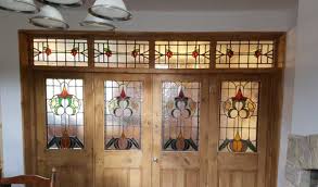 Antique Stained Glass Windows And Furniture