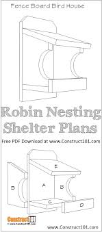 Robin Nesting Shelter Plans Pdf