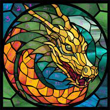 Dragon Stained Glass Pdf And Png