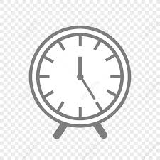 Grey Minimalist Clock Pattern Grey
