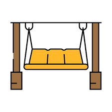 Porch Swing Vector Art Icons And