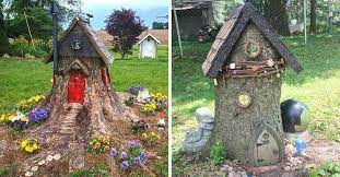 Tree Stumps Into Magical Fairy Homes