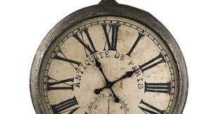 Metal Wall Clock Vintage Clock