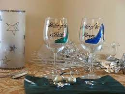 Painted Mother Of The Bride Wine Glass