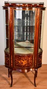 Mahogany Inlay Display Cabinet Vitrine