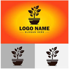 Plant Icon Logo Green Leaf Seedling