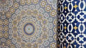 Moroccan Zellige Mosaic Pattern In