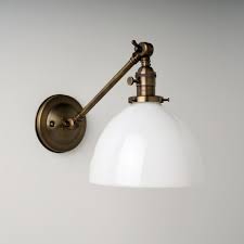 Sconce Lighting With White Milk Glass