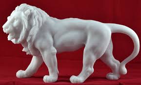 White Lion Figurine Singapore