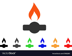 Gas Flame Icon Royalty Free Vector