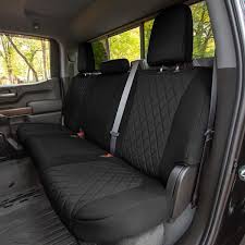 Fh Group Neoprene Custom Fit Seat Covers For 2019 2023 Gmc Sierra 1500 2500hd 3500hd Slt At4 Denali Black