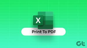 Print To Pdf On In Microsoft Excel