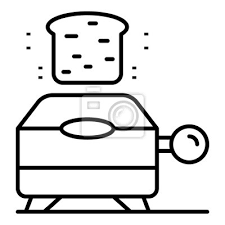 Electric Toaster Icon Outline Electric