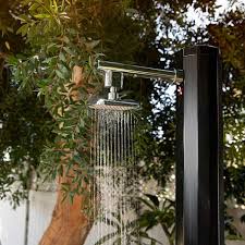 Solar Heated Poolside Beach Shower