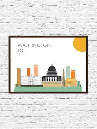 Washington Dc Skyline Art Print