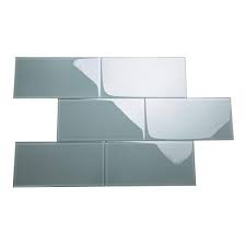 Giorbello Slate 6x12 Glass Subway Tile 5 Sq Ft Case