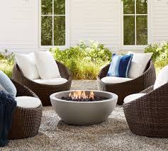 Torrey Wicker Papasan Swivel Outdoor