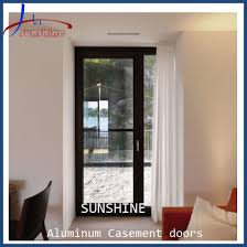 Aluminiun Glass Exterior Door Swing