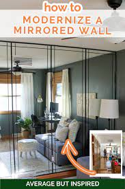 Modernizing A Mirrored Wall Tape To
