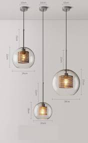 Ramoona Clear Glass Metal Grill Pendant