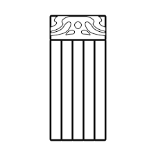 Column Pillar Vector Icon Outline