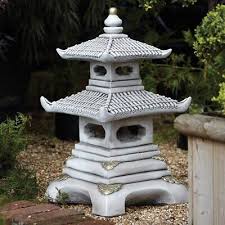 Two Tier Japanese Pagoda Stone Garden