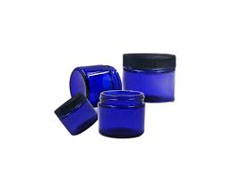 Cobalt Blue Glass Jar Whole In