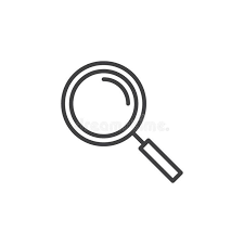 Pictogram Magnifying Glass Line Icon