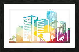 Silhouette Cityscape Building Icon