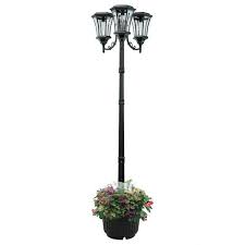 Solar Lamp Post And Planter