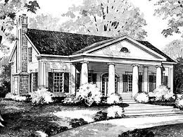 Greek Revival Home Plan 81037w