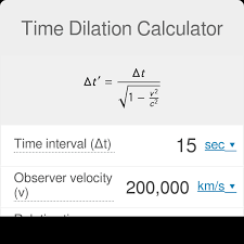 Time Dilation Calculator