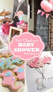 Pink Elephant Baby Shower Aspen Jay