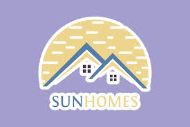 Abstract Wave And House Home Sticker