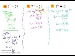 Exponential And Logarithmic Equations