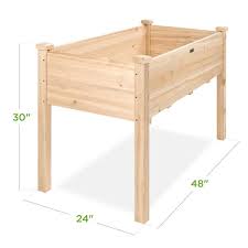 Wood Raised Garden Bed